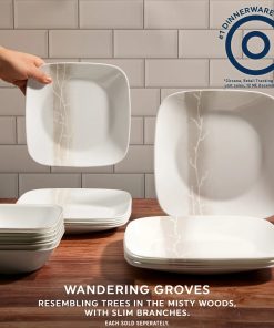 Alternative view of Corelle® Square Wandering Grove 9 Salad Plate