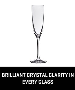 Alternative view of Lucaris Tokyo Temptation Champagne Glasses (4-Pieces), 5-ounce, Dishwasher Safe, Lead-free Crystalline