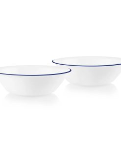 Corelle® Brilliant Blue Banded 2-quart Serving Bowls, 2-pack