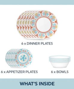 Alternative view of Corelle® Global Collection Terracotta Dreams 18-piece Dinnerware Set, Service for 6