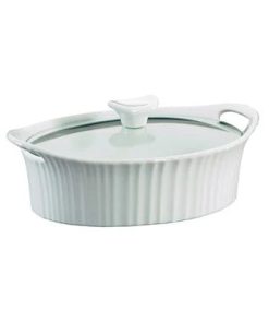 CorningWare® French White® 1.5-quart Oval Casserole Dish with Lid