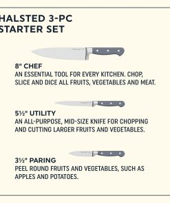 Alternative view of Chicago Cutlery® Halsted 3-piece Knife Set