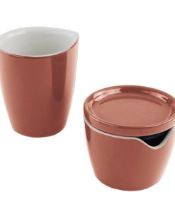 CorningWare® Red Clay Cream and Sugar Set