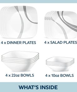 Alternative view of Corelle® Urban Arc 16-piece Dinnerware Set, Service for 4
