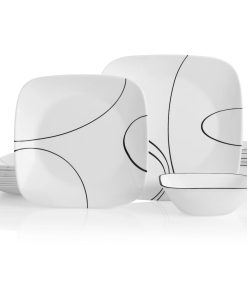Corelle® Simple Lines 18-piece Dinnerware Set, Service for 6