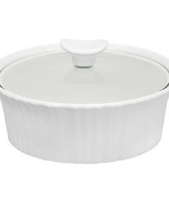 CorningWare® French White® 1.5-quart Round Casserole Dish with Lid