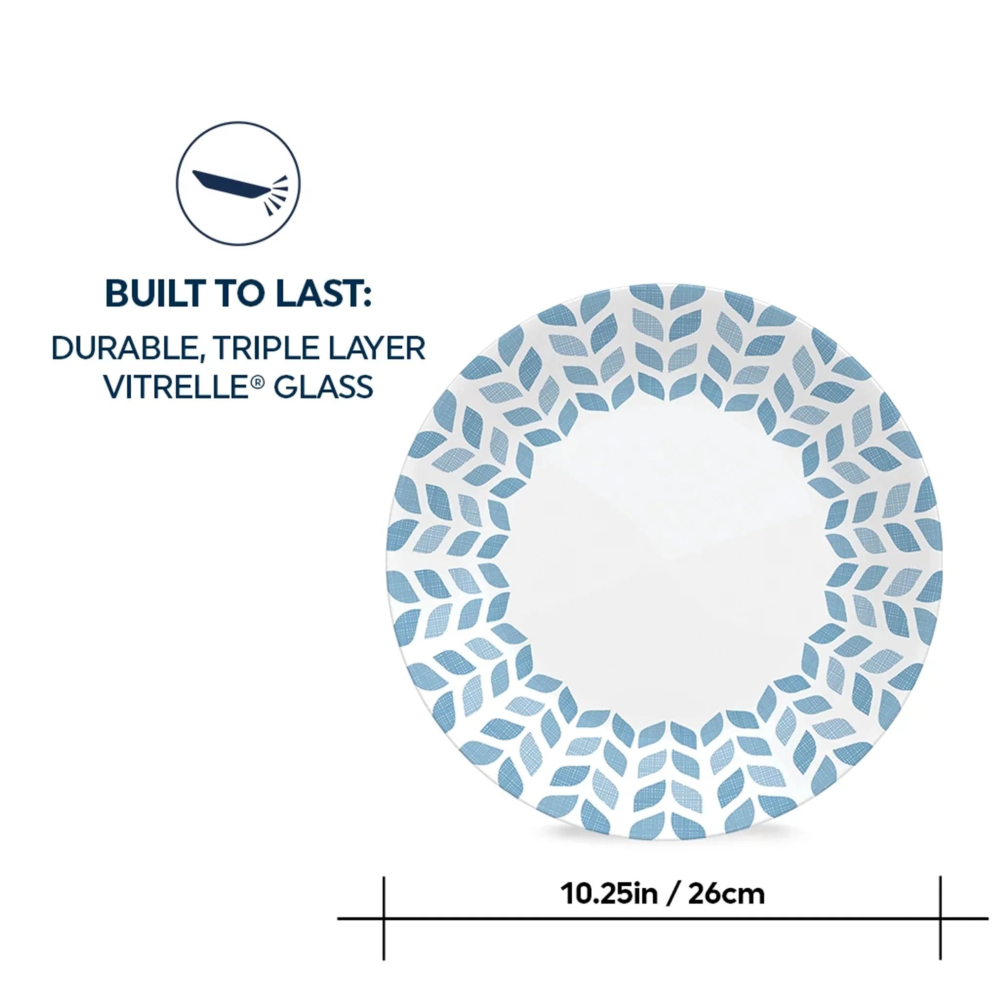 Corelle® Global Collection Northern Pines 10.25 Dinner Plates, 6-pack - Image 4