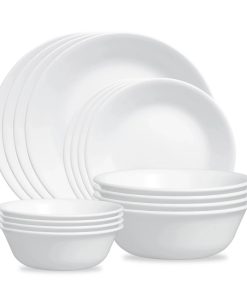 Corelle® Winter Frost White 16-piece Mugless Dinnerware Set, Service for 4