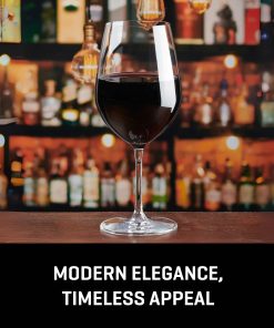Alternative view of Lucaris Tokyo Temptation Bordeaux Glasses (4-Pieces), 21-ounce, Dishwasher Safe, Lead-free Crystalline