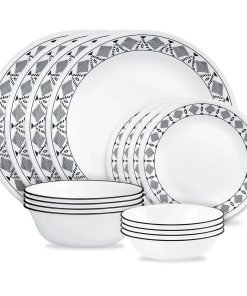 Corelle® Cusco 16-piece Mugless Dinnerware Set, Service for 4