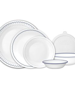 Corelle® Caspian Lace 66-piece Dinnerware Set, Service for 12