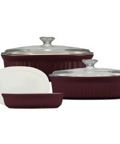 CorningWare® French Colors 6-piece Bakeware Set, Cabernet