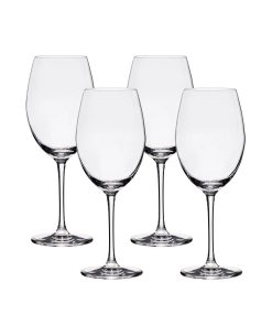 Lucaris Bangkok Bliss Cabernet Glasses (4-Pieces), 16-ounce, Dishwasher Safe, Lead-free Crystalline