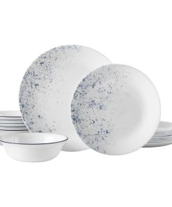 Corelle® Indigo Speckle 18-piece Dinnerware Set, Service for 6