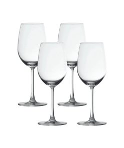 Ocean Glass Matera White Wine Glasses (4-Pieces), 14-ounce, dishwasher safe